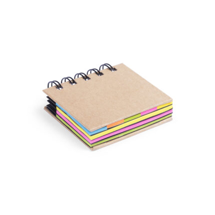 Lipnių lapelių bloknotas, 5 × 7,5 cm dydis, Perdirbtas kartonas