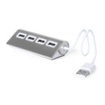 USB šakotuvas, 4 USB 2.0 prievadai, Aliuminis