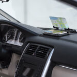 Automobilinis telefono laikiklis, dizaino pakuotėje