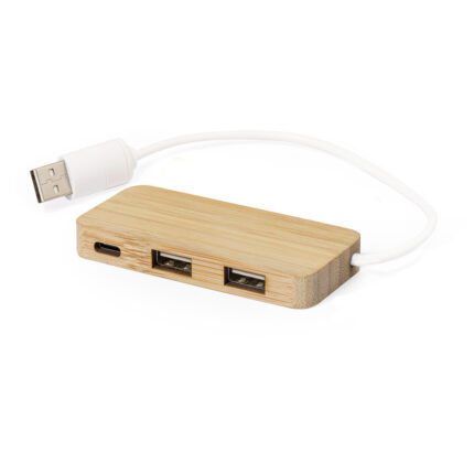 USB šakotuvas iš bambuko, usb šakotuvas, bambuko