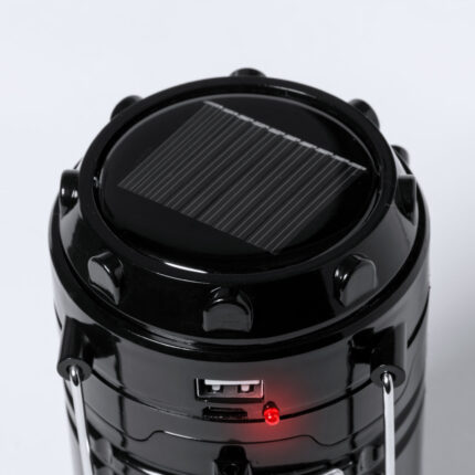 Lempa su išorine baterija – 7 LED apšvietimas ir USB išvestis