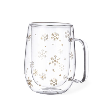 Puodelis 400 ml iš borosilikatinio stiklo - talpa 400 ml
