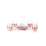 Vyno serviravimo rinkinys - iš stiklo - talpa 500 ml