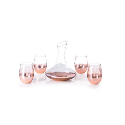 Vyno serviravimo rinkinys - iš stiklo - talpa 500 ml