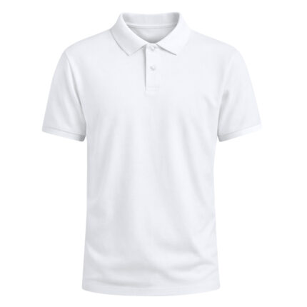 Adult White Polo Shirt balti polo marškinėliai suaugusiesiems – balti polo marškinėliai suaugusiesiems