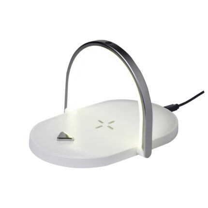 Daugiafunkcė lempa - belaidis įkroviklis ir USB jungtis