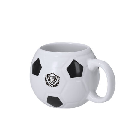 Keraminis puodelis futbolo dizaino - 440 ml talpa