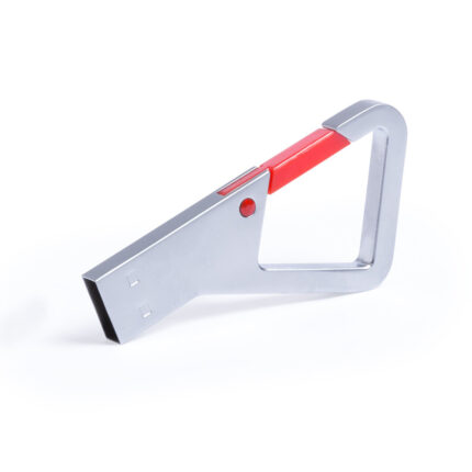 USB atmintinė iš metalas 8GB, iš metalas, su karabino užsegimu