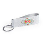 Raktų pakabukas iš metalas/ poliesteris, iš metalas/ poliesteris, pritaikytas kasdieniam naudojimui
