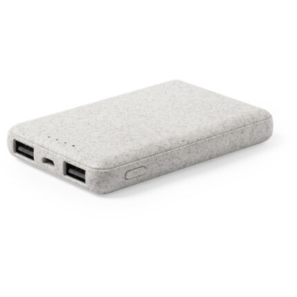 Išorinė baterija iš kviečių šiaudų pluoštas ir ABS 5,000 mAh, iš kviečių šiaudų pluoštas ir ABS, komplekte