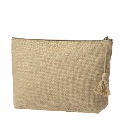 Kosmetinė iš Laminated Jute, iš Laminated Jute, su užtrauktuku