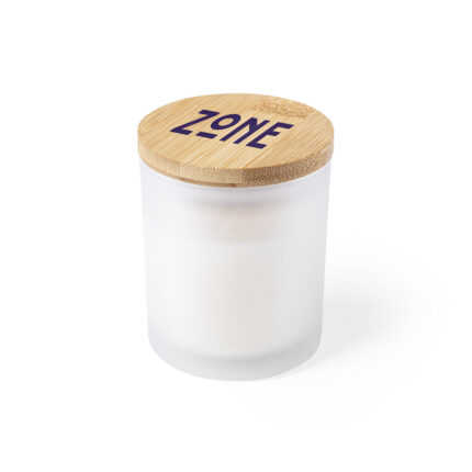 Aromatinė žvakė iš stiklo ir bambuko, aromatinė žvakė, stiklo ir bambuko