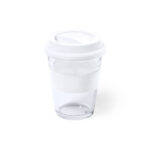Puodelis 350 ml, puodelis, stiklo ir silikono