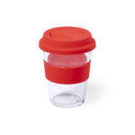 Puodelis 350 ml, puodelis, stiklo ir silikono
