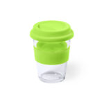 Puodelis 350 ml, puodelis, stiklo ir silikono