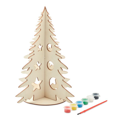 Tree And Paint DIY medinė kalėdinė eglutė – gaminys iš medienos, išsiskiriantis praktišku naudojimu