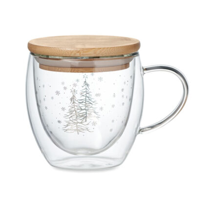 Sian Dvigubas sienelių borosilicate puodelis – gaminys iš stiklo, išsiskiriantis dvigubų sienelių konstrukcija ir 220 ml