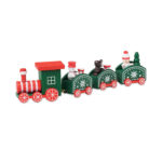 Juna Medinis Christmas train – gaminys iš mdf, išsiskiriantis praktišku naudojimu