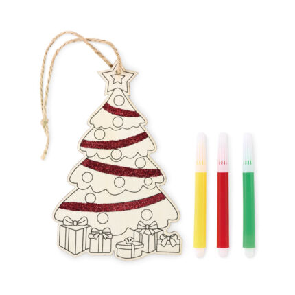 Colortree Christmas eglutės ornament – gaminys iš medienos, išsiskiriantis praktišku naudojimu