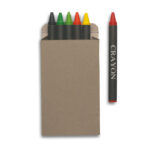 Brabo Carton 6 wax crayons – gaminys iš carton, išsiskiriantis pagamintas iš perdirbtų arba atsakingiau pasirinktų medžiagų