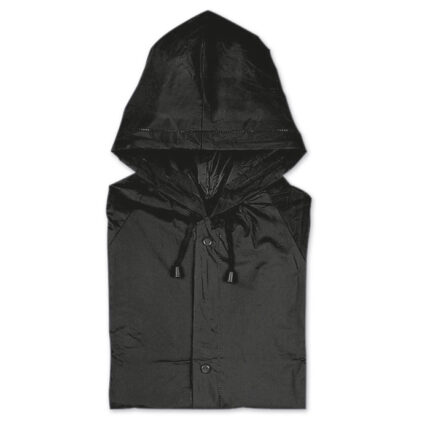 Blado PVC raincoat su hood – gaminys iš PVC, išsiskiriantis praktišku naudojimu
