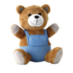 Nico Bear Plush su advertising pants – gaminys iš plush, išsiskiriantis praktišku naudojimu