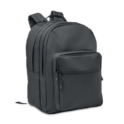 Valley Backpack 300 D RPET nešiojamojo kompiuterio kuprinė – gaminys iš RPET perdirbto poliesterio, išsiskiriantis priekin...