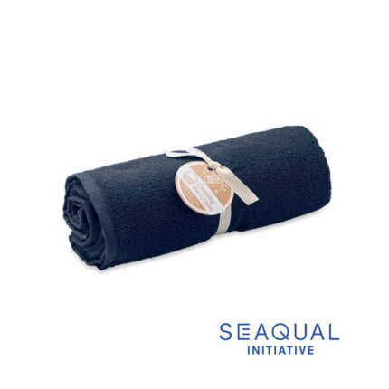 Sand SEAQUAL® rankšluostis 70 × 140 cm – gaminys iš perdirbtas medvilninis ir poliesterio, išsiskiriantis pagamintas iš pe...