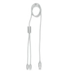 Cablong 2 iš 1 long charging cable – gaminys iš kelių medžiagų derinio, išsiskiriantis aliuminio detalės