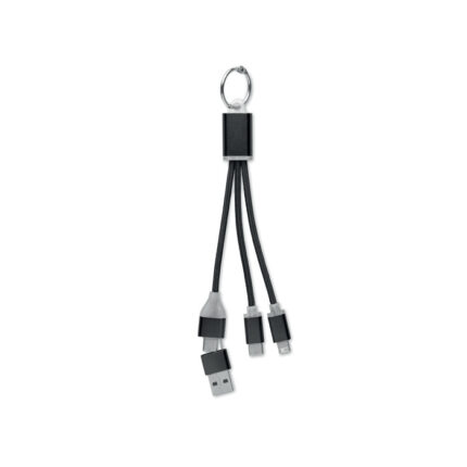 Blue 4 iš 1 charging cable type C – gaminys iš plastiko, išsiskiriantis praktišku naudojimu