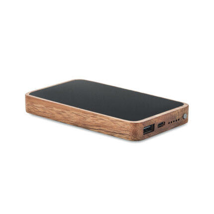 Acapow Belaidė išorinė baterija 4000 mAh 15 W – gaminys iš medienos, išsiskiriantis USB-A iki 18 W išvestis ir USB-C 18 W...