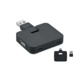 Square-C 4 USB šakotuvas – gaminys iš plastiko, išsiskiriantis praktišku naudojimu