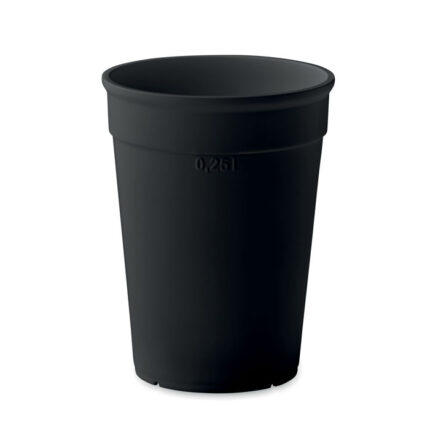 Awaycup PP puodelis capacity 250 ml – gaminys iš polypropylene pp, išsiskiriantis viengubų sienelių konstrukcija ir 250 ml