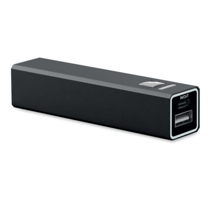 Poweraluc Išorinė baterija 2600 mAh 10.5 W – gaminys iš aliuminio, išsiskiriantis komplekte USB-C į USB-C laidas ir pagami...