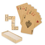 Domi&cards domino ir kortų rinkinys – kokybiškas gaminys kasdieniam naudojimui, dovanoms ar reprezentacijai