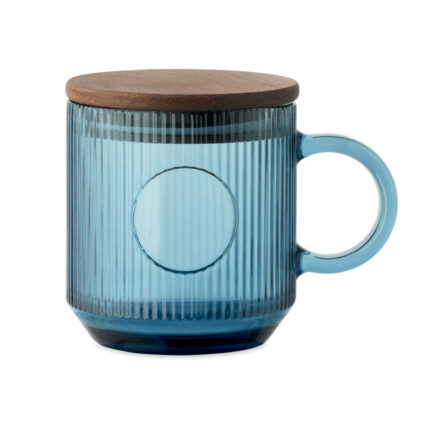 Vitrio Mug rievėtas stiklinis puodelis 300 ml – funkcionalus ir estetiškas sprendimas gėrimams ar maistui