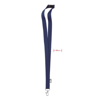LANY RPET kaklajuostė 20 mm – RPET kaklajuostė 20 mm, PET plastikas
