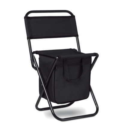SIT & DRINK sulankstoma 600D kėdė-šaltkrepšis – sulankstoma 600D kėdė-šaltkrepšis, poliesteris