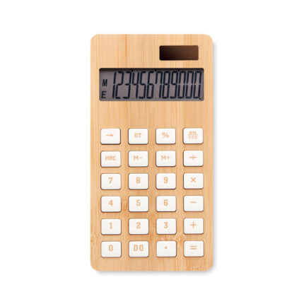 CALCUBIM 12 skaitmenų bambukinis skaičiuotuvas – 12 skaitmenų bambukinis skaičiuotuvas, bambukas