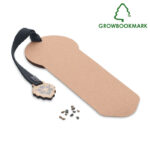 GROWBOOKMARK™ knygos skirtukas su pušies sėklomis – knygos skirtukas su pušies sėklomis, kartonas