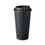TUESDAY dvigubų sienelių termo puodelis 450 ml – dvigubų sienelių termo puodelis 450 ml, plastikas