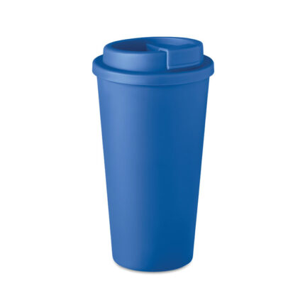 TUESDAY dvigubų sienelių termo puodelis 450 ml – dvigubų sienelių termo puodelis 450 ml, plastikas