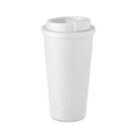 TUESDAY dvigubų sienelių termo puodelis 450 ml – dvigubų sienelių termo puodelis 450 ml, plastikas