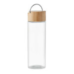 AMELAND stiklinė gertuvė 500 ml bambukinis lid – stiklinė gertuvė 500 ml bambukinis lid, stiklas
