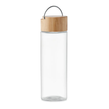 AMELAND stiklinė gertuvė 500 ml bambukinis lid – stiklinė gertuvė 500 ml bambukinis lid, stiklas