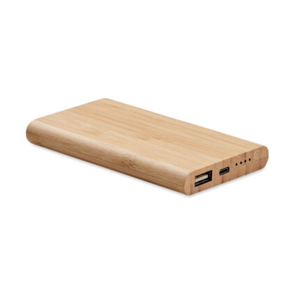 Arenapower C 4 000 mAh išorinė baterija – 4 000 mAh išorinė baterija iš bambuko.
