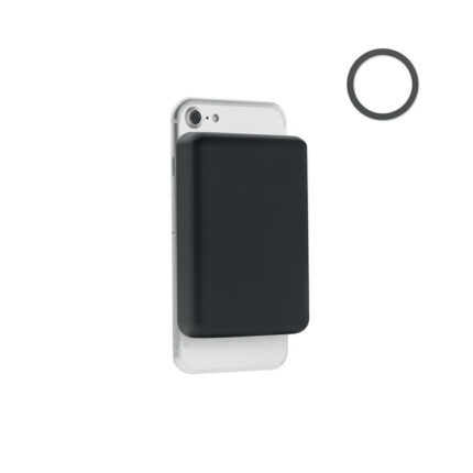 Doubletic 5 000 mAh magnetinė išorinė baterija 15 W – 5 000 mAh magnetinė išorinė baterija 15 W iš ABS plastiko.