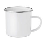 Plateado emaliuotas sublimacinis puodelis 350 ml – emaliuotas sublimacinis puodelis 350 ml iš metalo.