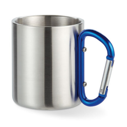 Trumbo metalinis puodelis su karabinu vietoje rankenos – papildomas produkto vaizdas.