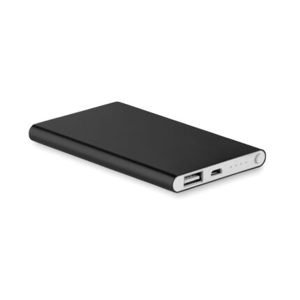 Powerflat 4 000 mAh išorinė baterija – 4 000 mAh išorinė baterija iš aliuminio.